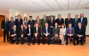 Foto de familia de la nueva junta de decanos del Consejo General del Notariado