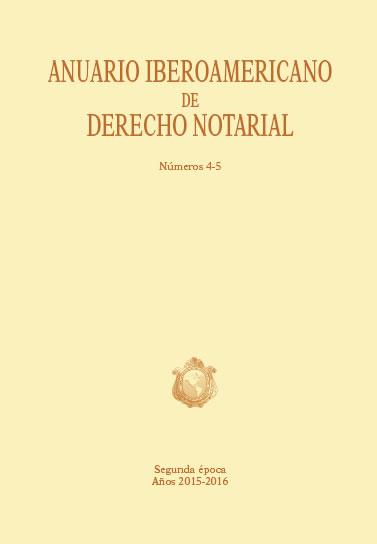 Anuario Iberoamericano de Derecho Notarial